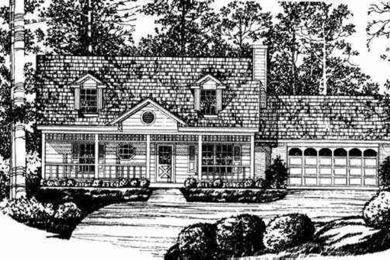 Dream House Plan - Exterior - Other Elevation for Traditional House Plan #40-202 - 3 bed, 2 bath