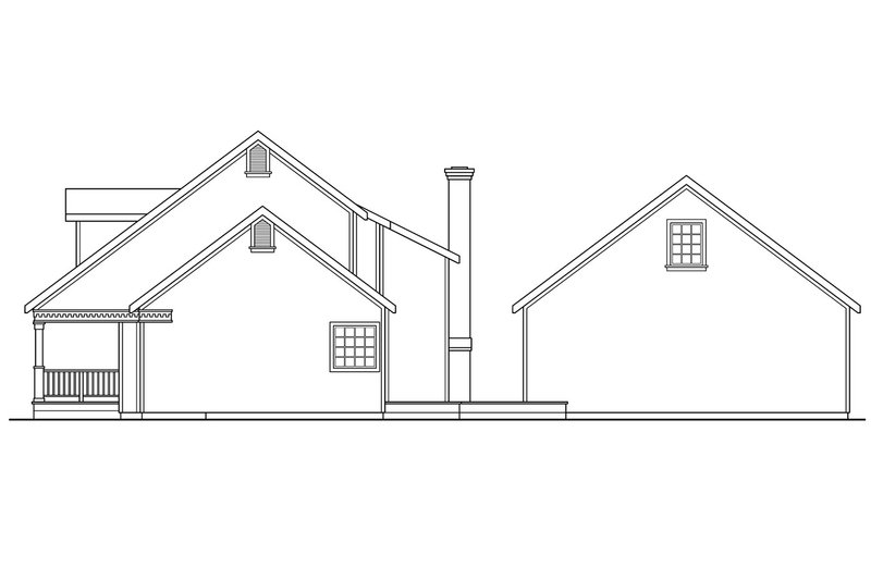 Home Plan - Exterior - Other Elevation 2 for Farmhouse House Plan #124-269 - 3 bed, 3.5 bath