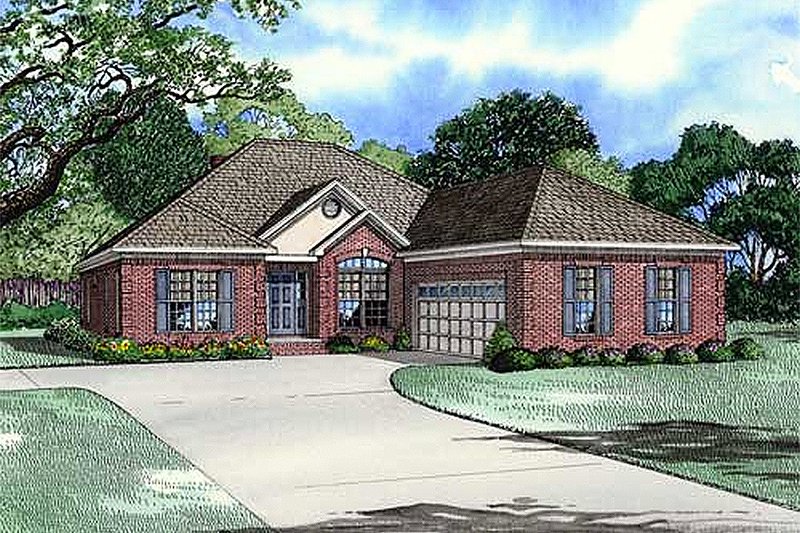 Architectural House Design - Traditional Exterior - Front Elevation Plan #17-2210