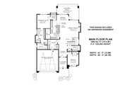 Contemporary Style House Plan - 2 Beds 2 Baths 1696 Sq/Ft Plan #1100-41 