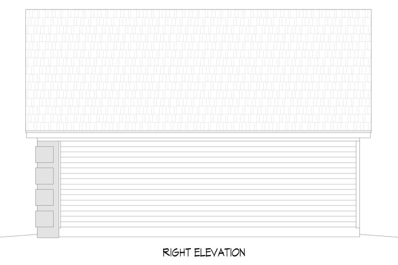 House Blueprint - Exterior - Other Elevation 1 for Southern House Plan #932-1397, 0 bath