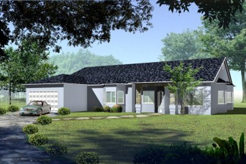 Dream House Plan - Traditional Exterior - Front Elevation Plan #1-593