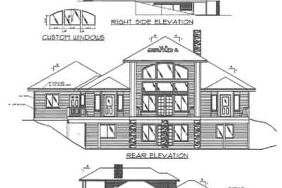 Exterior - Other Elevation for Modern House Plan #117-384 - 3 bed, 3.5 bath