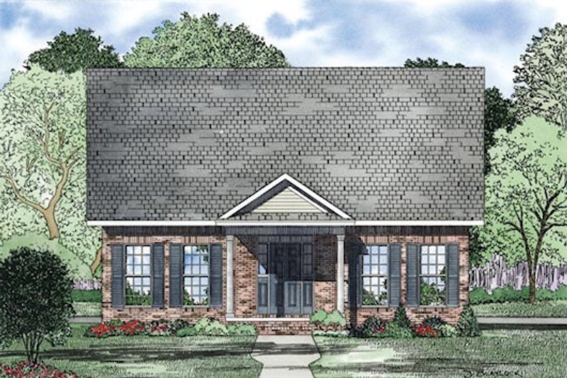 Dream House Plan - Exterior - Other Elevation for Traditional House Plan #17-2420 - 3 bed, 2 bath