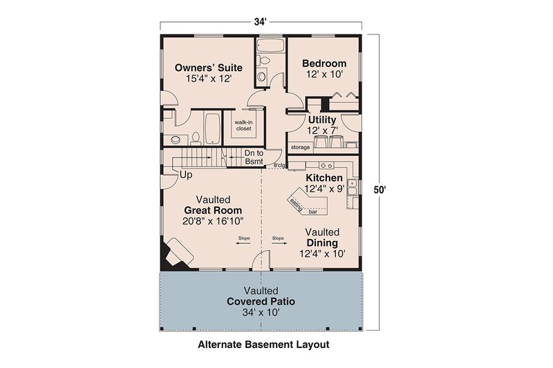 Dream House Plan - Floor Plan - Other Floor for Cottage House Plan #124-1420 - 3 bed, 3 bath