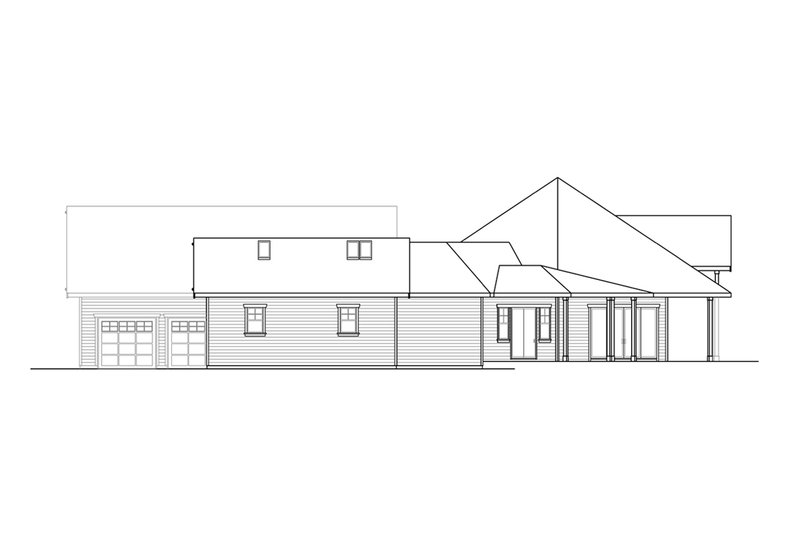 Dream House Plan - Exterior - Other Elevation 1 for Farmhouse House Plan #124-1271 - 2 bed, 2.5 bath