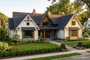 Farmhouse Exterior - Front Elevation Plan #51-1232