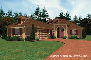 Ranch Exterior - Front Elevation Plan #930-482