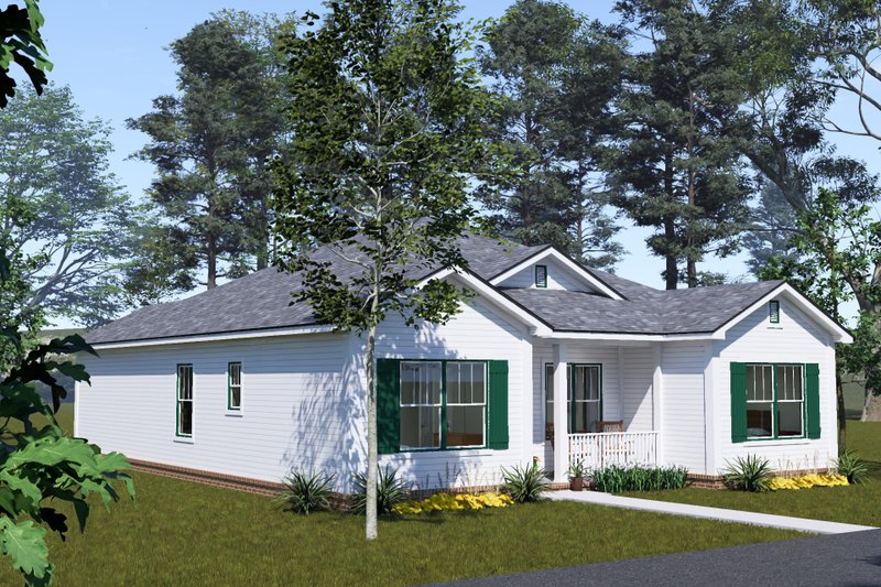 Home Plan - Exterior - Other Elevation 4 for Cottage House Plan #513-2485 - 4 bed, 4 bath