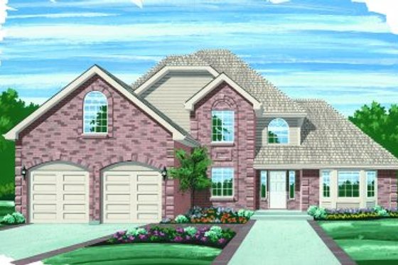 Exterior - Front Elevation for Traditional House Plan #47-613 - 3 bed, 2.5 bath