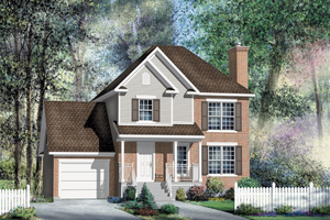 Traditional Exterior - Front Elevation Plan #25-4696