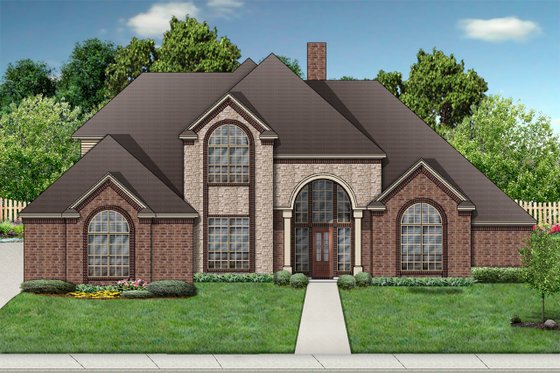 Exterior - Front Elevation for Traditional House Plan #84-322 - 4 bed, 3.5 bath