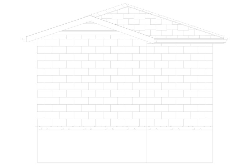 Architectural House Design - Exterior - Rear Elevation 1 for Traditional House Plan #1060-93, 0 bath