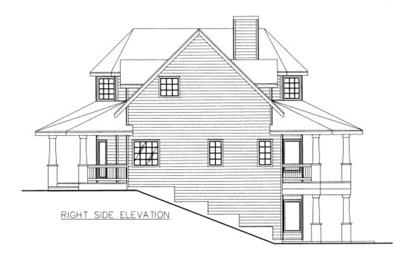 Dream House Plan - Exterior - Other Elevation for Victorian House Plan #117-701 - 4 bed, 3 bath