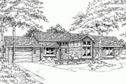 Ranch Style House Plan - 2 Beds 2 Baths 1079 Sq/Ft Plan #320-318 