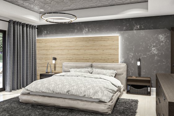 Interior - Master Bedroom for Modern House Plan #455-611 - 4 bed, 3.5 bath