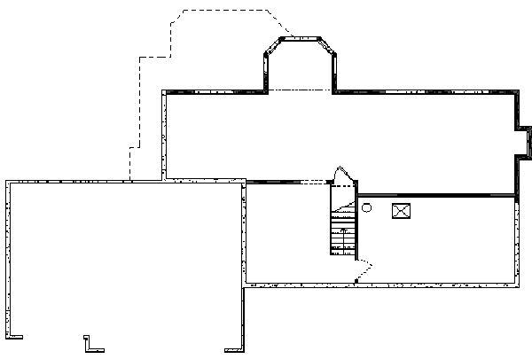 Colonial Floor Plan - Lower Floor Plan #49-149