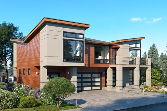 Exterior - Other Elevation for Contemporary House Plan #1066-188 - 4 bed, 4 bath