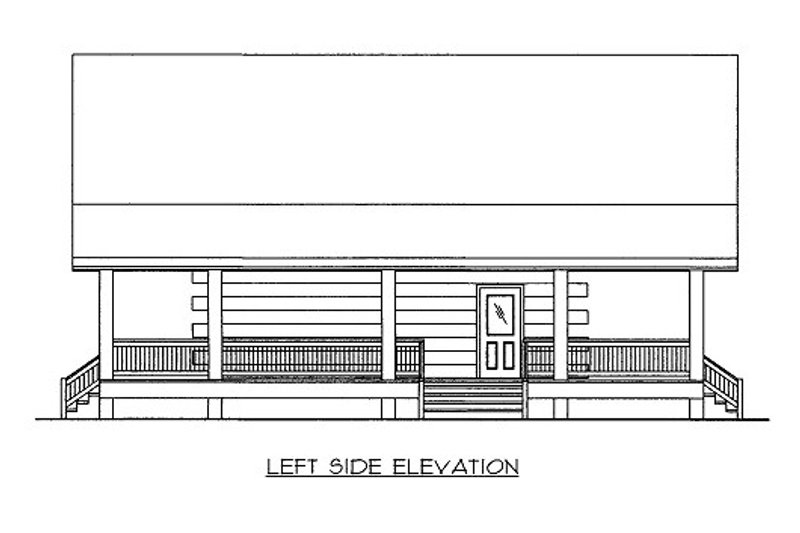 Dream House Plan - Exterior - Other Elevation 1 for Log House Plan #117-596 - 1 bed, 1 bath