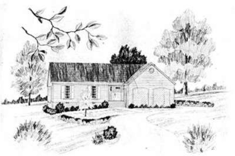 Dream House Plan - Ranch Exterior - Front Elevation Plan #36-401