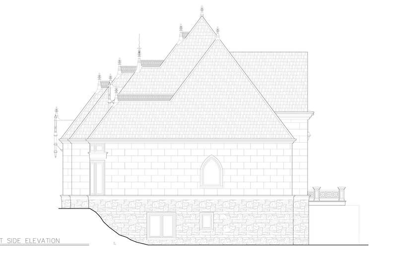 Dream House Plan - Exterior - Other Elevation 2 for European House Plan #119-323 - 4 bed, 3.5 bath
