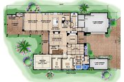 Contemporary Style House Plan - 4 Beds 4.5 Baths 5973 Sq/Ft Plan #27-532 