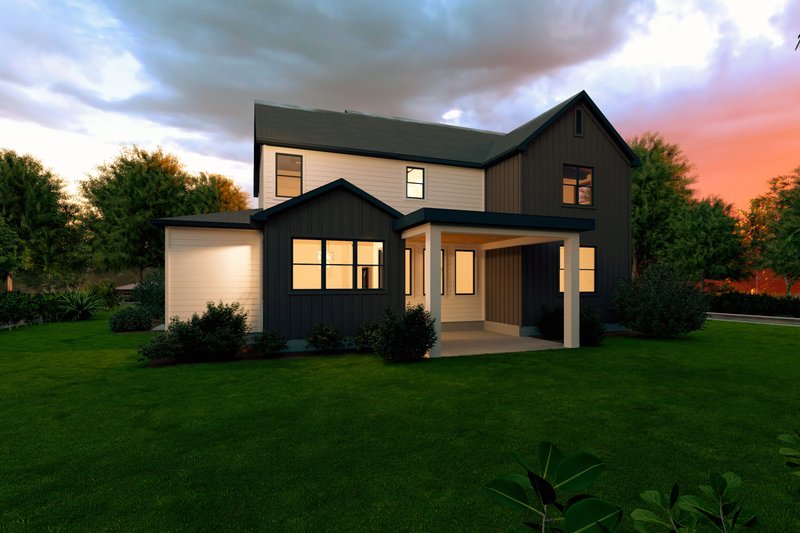 Dream House Plan - Exterior - Rear Elevation for Farmhouse House Plan #1111-45 - 5 bed, 3.5 bath