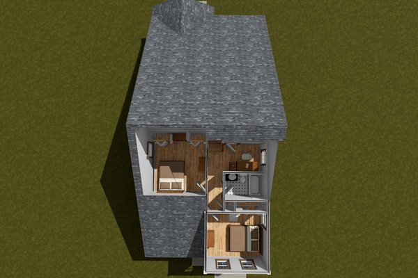 House Blueprint - Cottage Floor Plan - Upper Floor Plan #513-2391