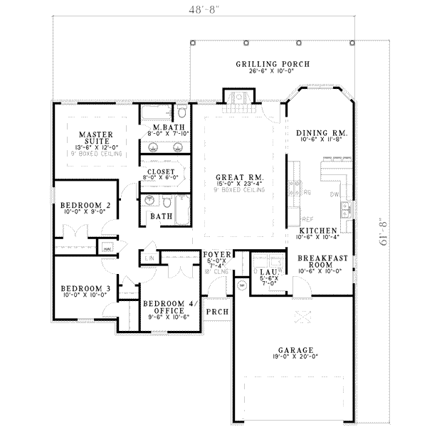 House Plan Design - European Floor Plan - Main Floor Plan #17-570