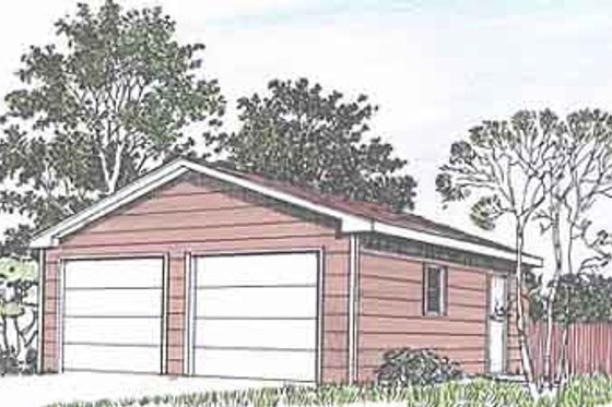 Exterior - Front Elevation for Traditional House Plan #116-138, 0 bath