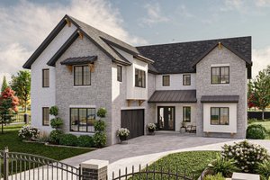 Traditional Exterior - Front Elevation Plan #455-557