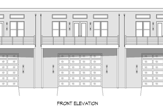 Exterior - Front Elevation 3 for Contemporary House Plan #932-895 - 4 bed, 6.5 bath