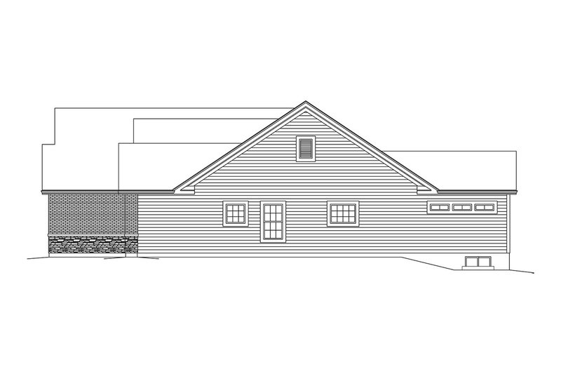 Home Plan - Exterior - Other Elevation 1 for Ranch House Plan #57-653 - 3 bed, 2 bath