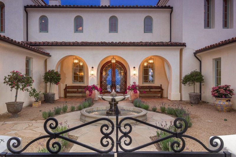 Architectural House Design - Exterior - Covered Porch for Mediterranean House Plan #484-8 - 4 bed, 5 bath