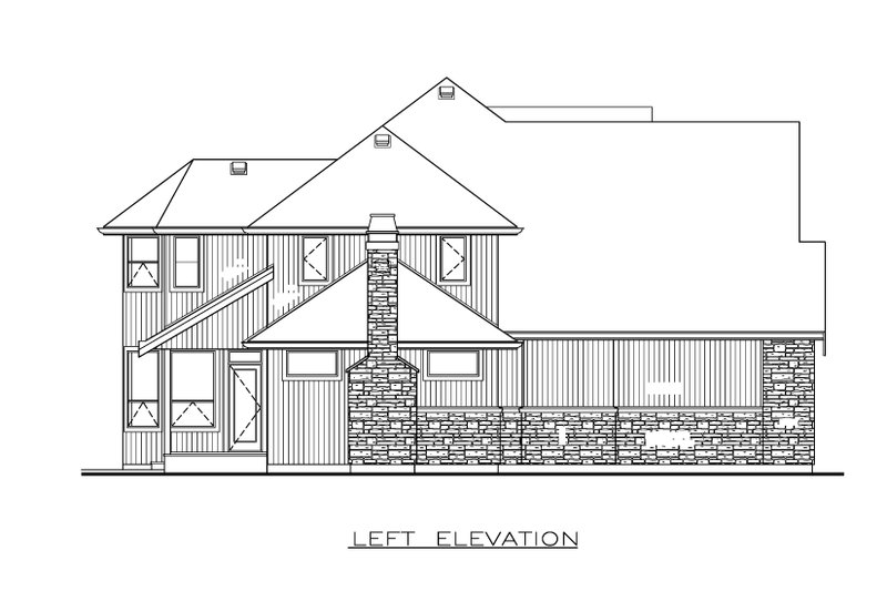 House Blueprint - Exterior - Other Elevation for Farmhouse House Plan #1100-125 - 5 bed, 3 bath