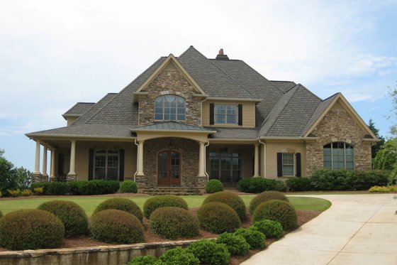 Exterior - Front Elevation 3 for Traditional House Plan #437-47 - 4 bed, 4.5 bath