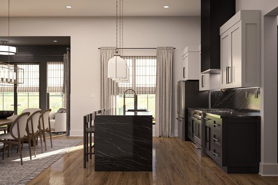 Interior - Kitchen 1 for Barndominium House Plan #455-459 - 2 bed, 2 bath