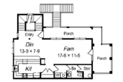 Beach Style House Plan - 4 Beds 4.5 Baths 2724 Sq/Ft Plan #329-264 