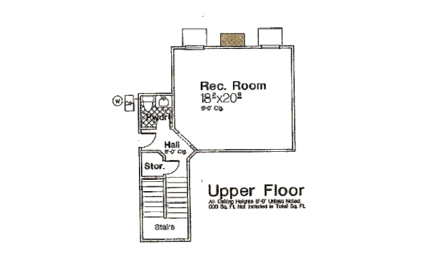 Home Plan - European Floor Plan - Upper Floor Plan #310-660