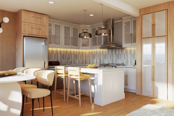 Interior - Kitchen 1 for Contemporary House Plan #1064-359 - 3 bed, 2.5 bath