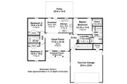 Ranch Style House Plan - 3 Beds 2 Baths 1310 Sq/Ft Plan #21-342 Floor 