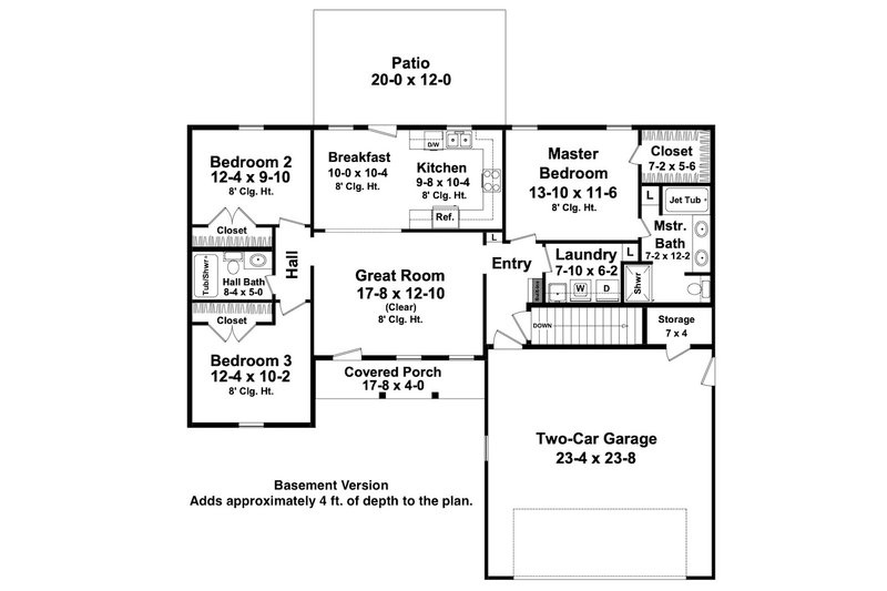 Home Plan - Basement Version