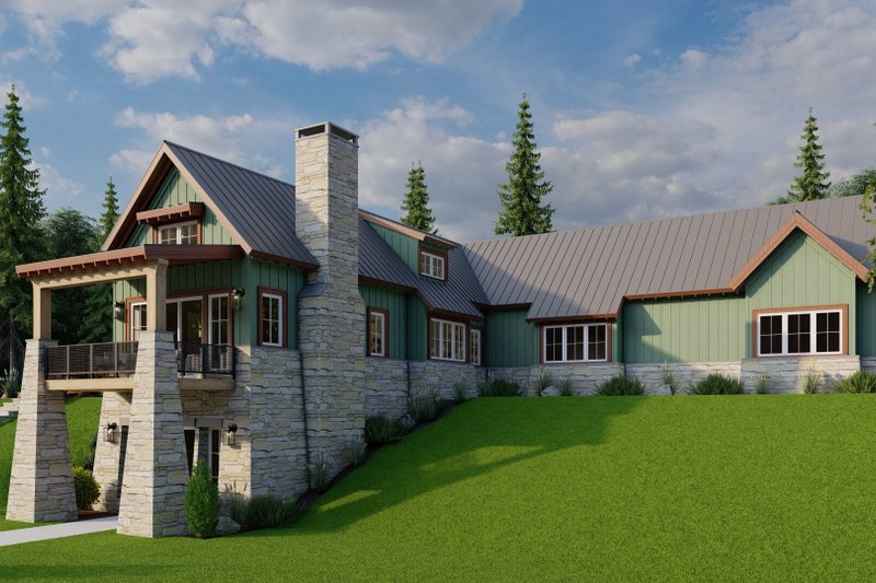 Home Plan - Exterior - Other Elevation 2 for Craftsman House Plan #923-73 - 3 bed, 3.5 bath