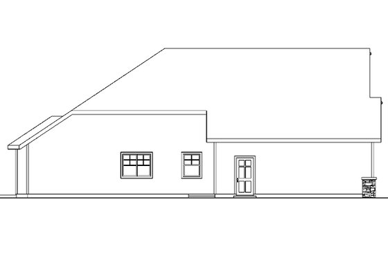 Exterior - Other Elevation 1 for Traditional House Plan #124-546 - 3 bed, 2.5 bath
