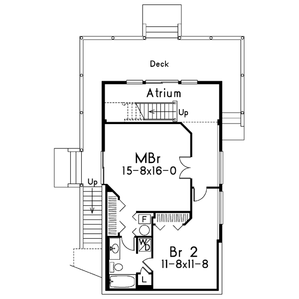 Cottage Floor Plan - Lower Floor Plan #57-164