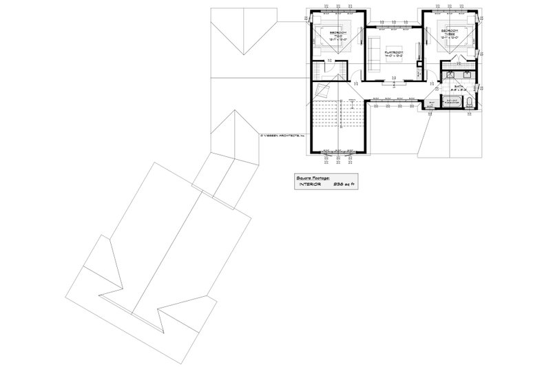 Dream House Plan - Floor Plan - Upper Floor for Farmhouse House Plan #928-393 - 5 bed, 3.5 bath