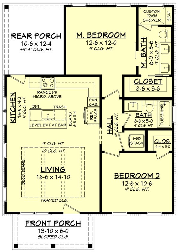 Country Floor Plan - Main Floor Plan #430-317