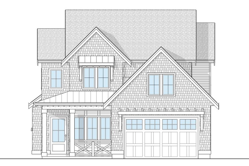 Dream House Plan - Exterior - Front Elevation 3 for Farmhouse House Plan #1114-20 - 3 bed, 2.5 bath