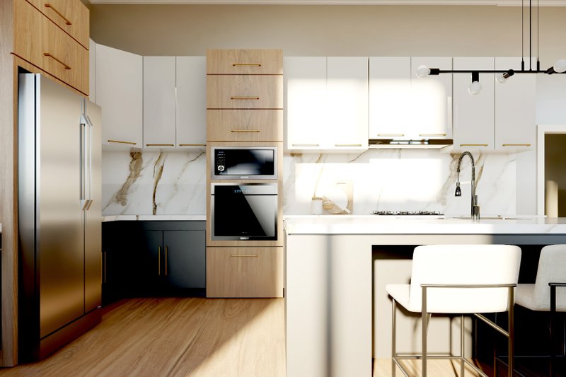 Architectural House Design - Interior - Kitchen 1 for Modern House Plan #1064-323 - 3 bed, 2 bath