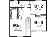Modern Style House Plan - 3 Beds 1.5 Baths 1277 Sq/Ft Plan #455-571 Floor 